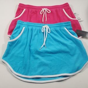 2pc Set Swim knit piped Shorts with Pockets Size XL (15/17)